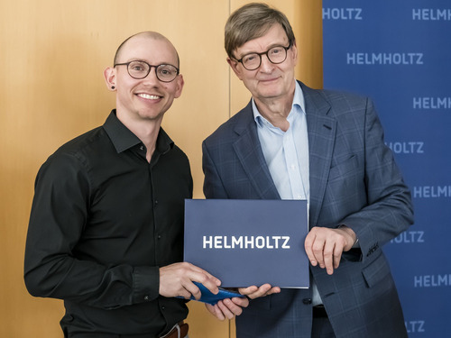 Helmholtz-Promotionspreis 2024 für KSETA-Stipendiat Martin Angerer